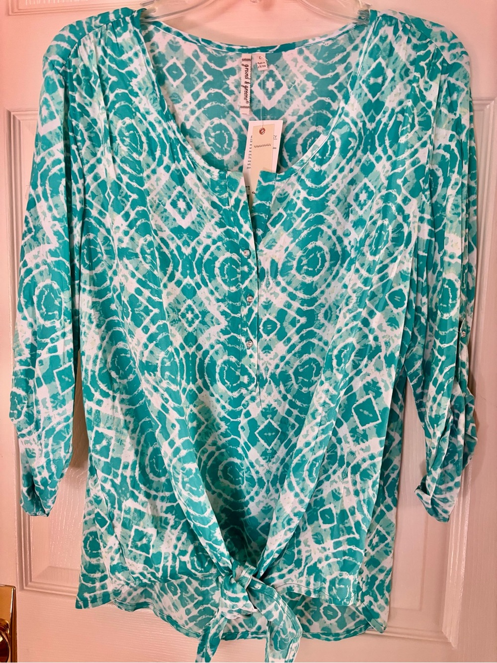 Grand & Greene tie dye blouse